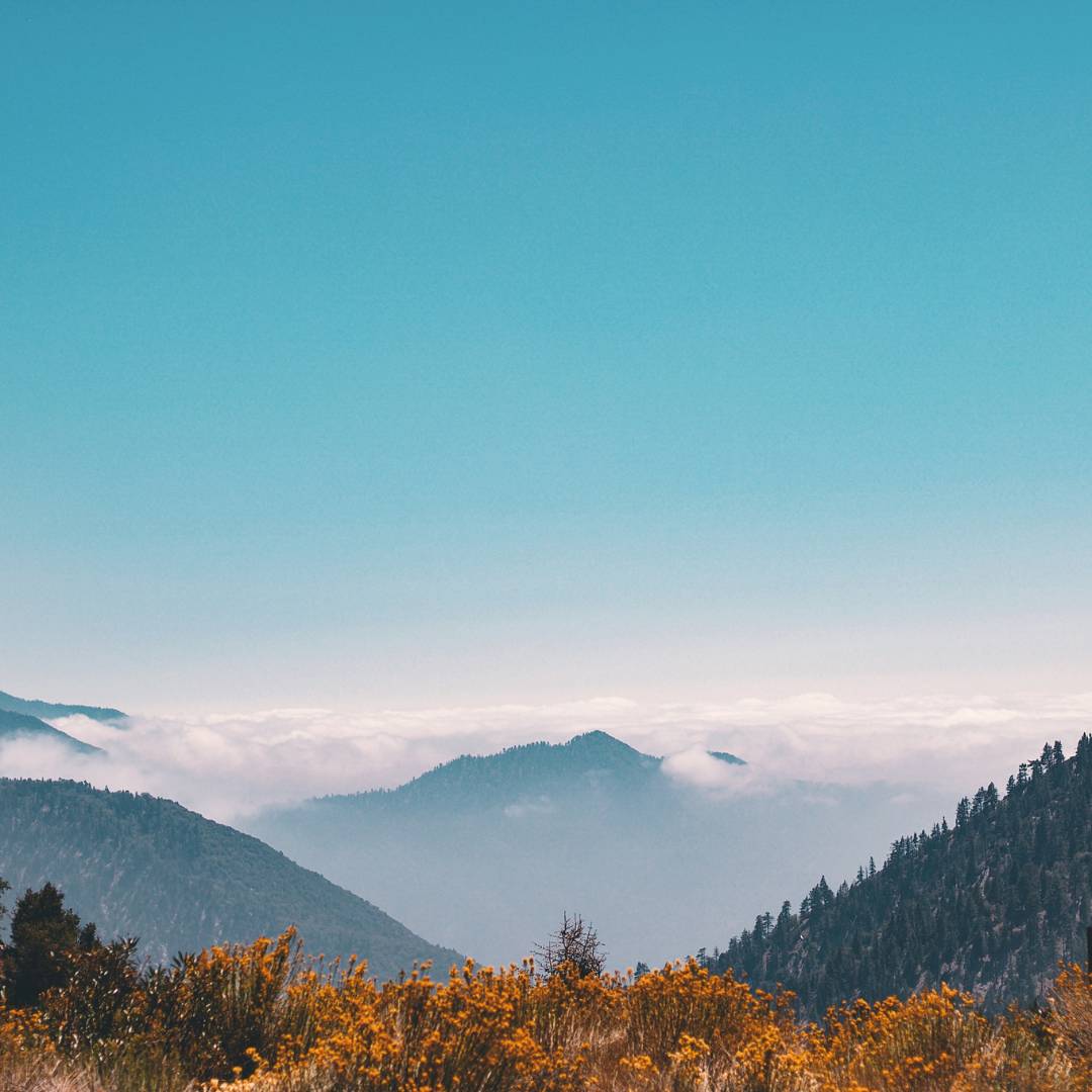 Mountain calming landscape
