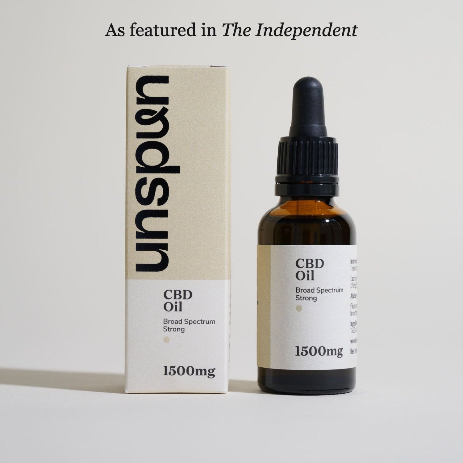 unspun Broad Spectrum CBD Oil — as featured in The Independent