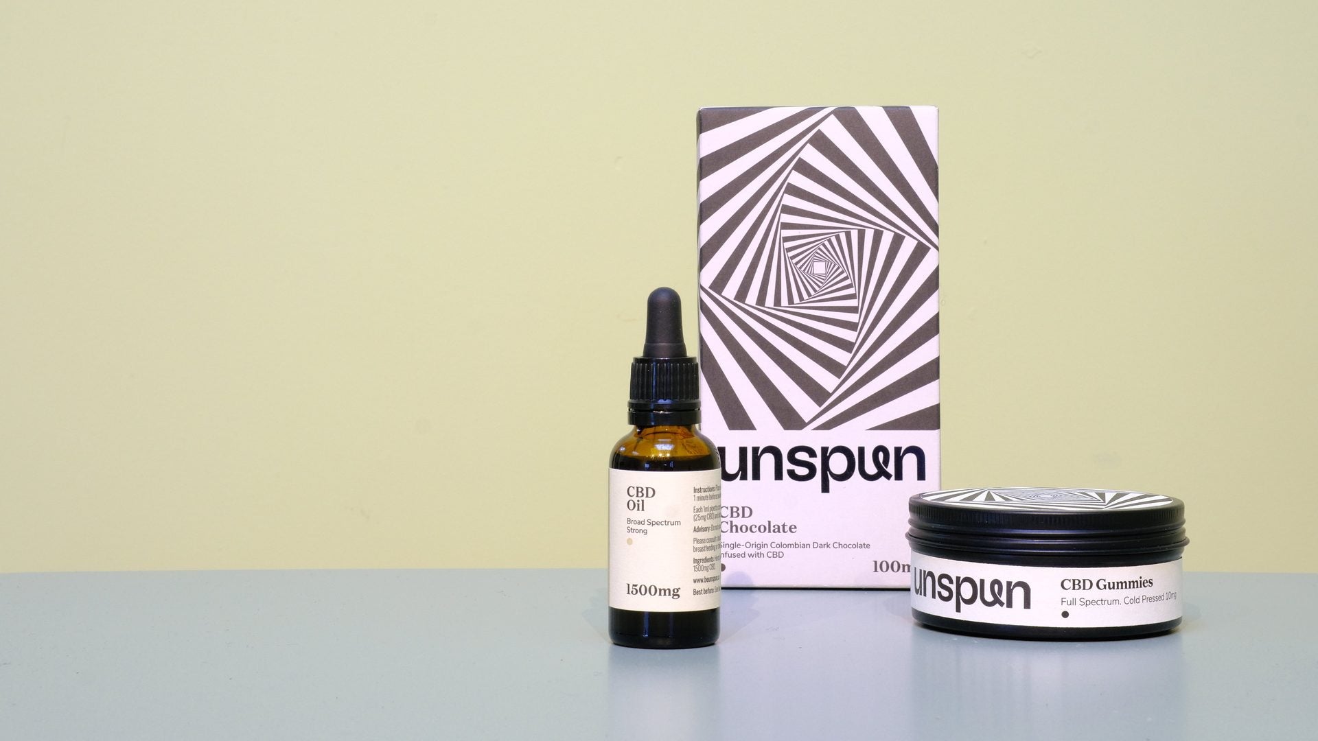 Woman relaxing with Unspun CBD products